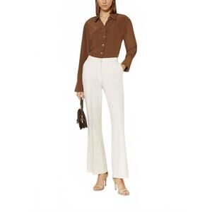 NEW RAFFAELLO ROSSI doro bootcut trousers in crème